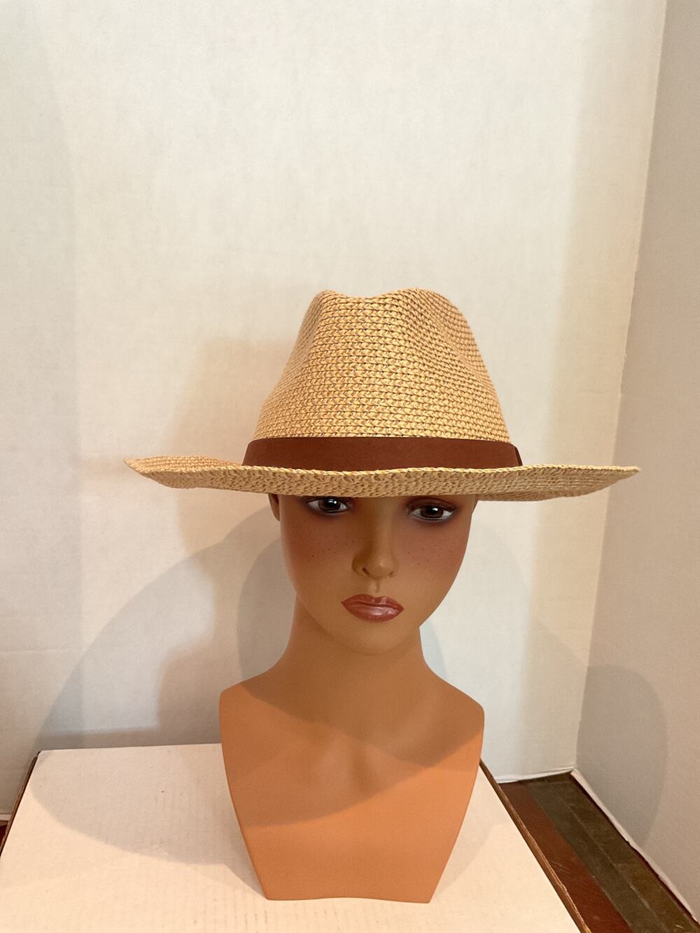 Wallaroo Hat Co. -Outback - Straw/Paper Braided Fedora Hat - Natural - L/XL
